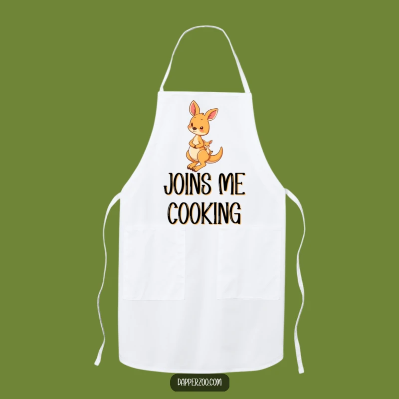 Funny Kangaroo Joey Apron, Humorous Kitchen Wear for Parents