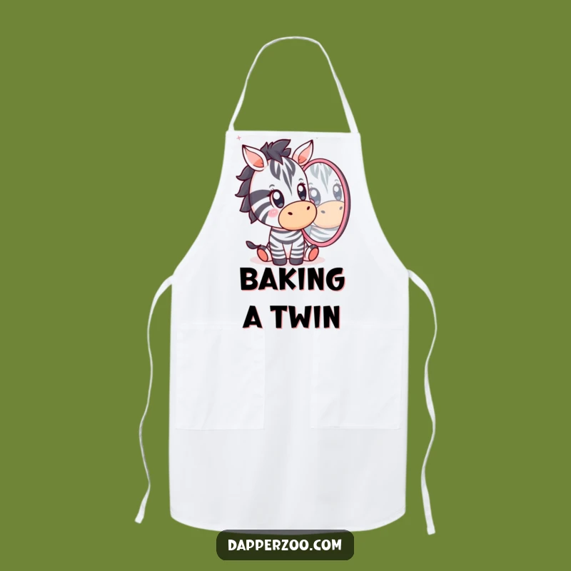Funny Kawaii Zebra Surprise Apron: Cook with a Shockingly Good Time!