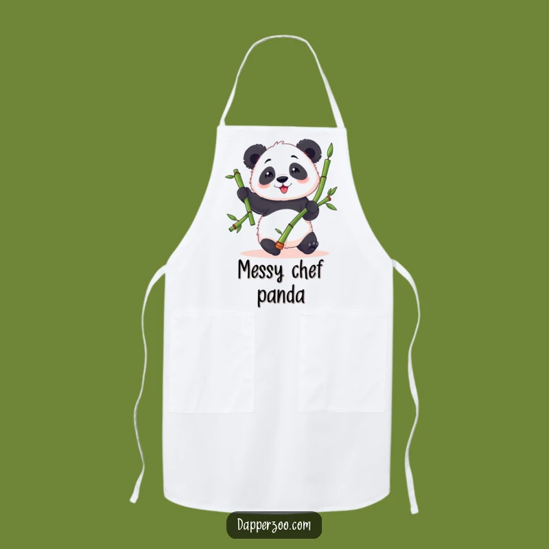 Funny Panda Chef Apron: Clumsy Panda Juggling, Hilarious Kitchen Gift!