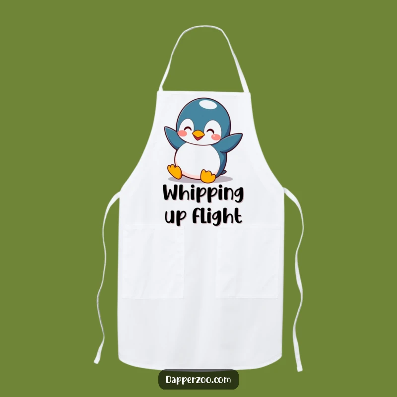 Funny Penguin Flying Apron - Comical Chef's Kitchen Gift for Cooks