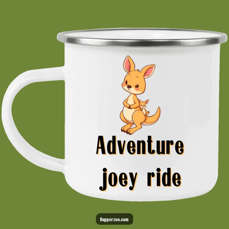 Funny Kangaroo Joey Camping Mug, Durable & Humorous Outdoor Gift