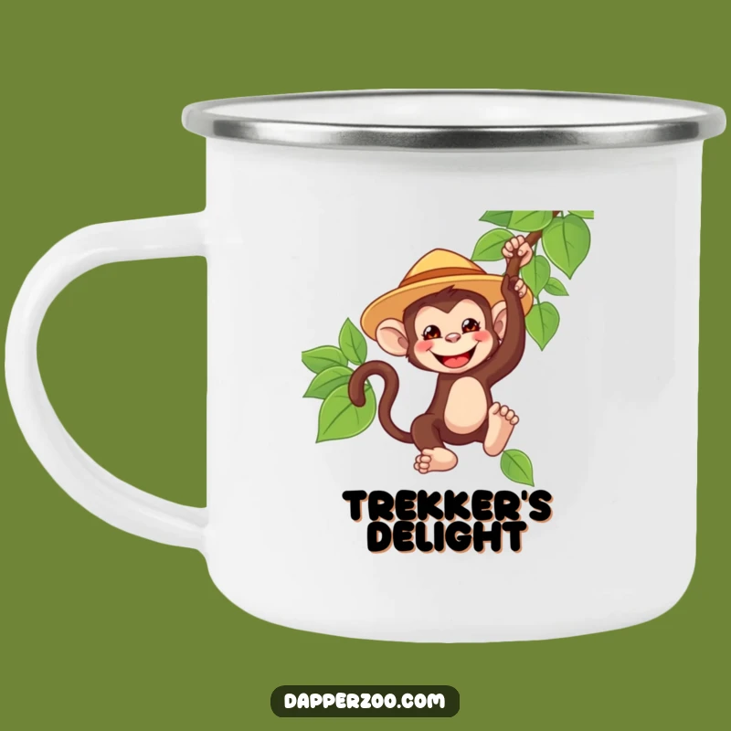 Funny Monkey Safari Camping Mug - Enjoy Wild Sips with a Grinning Primate