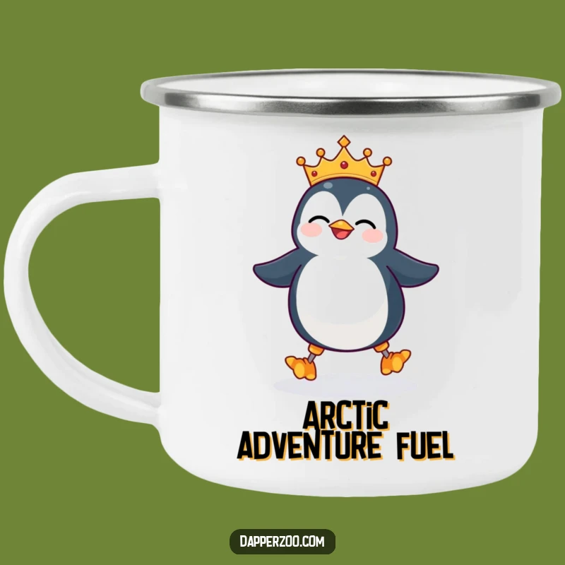 Funny Penguin Stilts Camping Mug - Enjoy Regal Sips with Comedic Charm