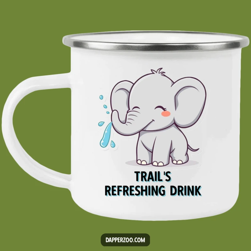 Funny Elephant Water Spray Camping Mug - Hilarious Outdoor Adventure Companion