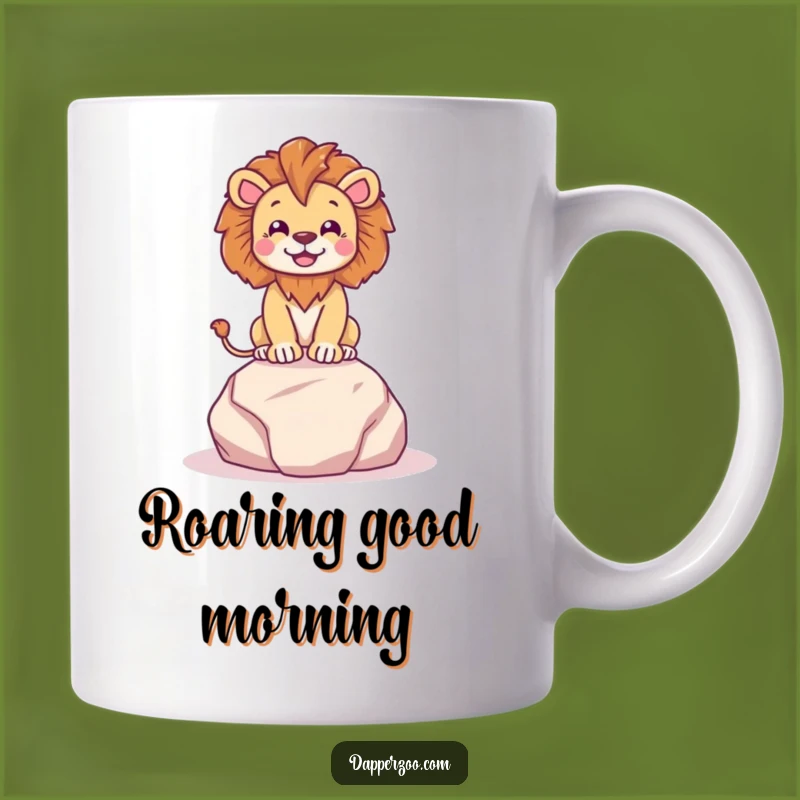 Funny Lion King Mug - Hilarious Regal Pose Gift for Animal Lovers