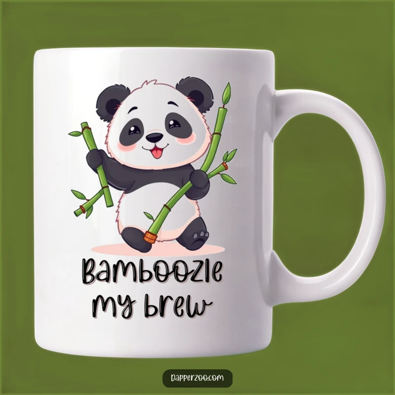 Funny Panda Juggling Mug: Clumsy Panda Delight, Hilarious Bamboo Gift!