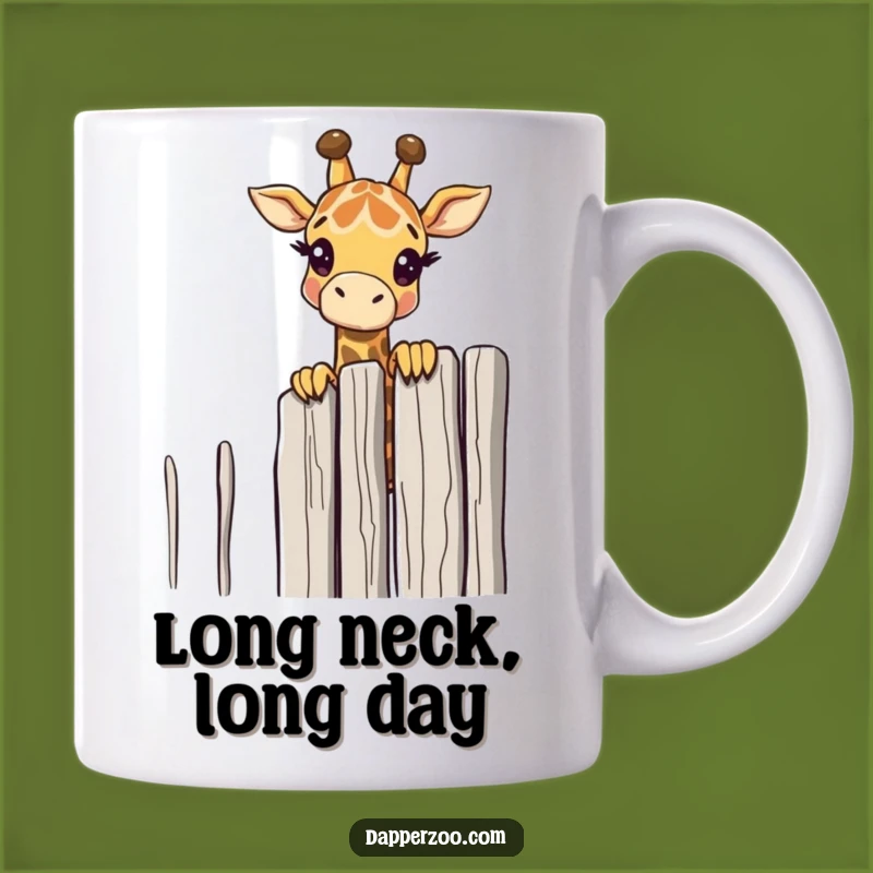 Funny Giraffe Peeking Mug: A Humorous Gift for the Curious