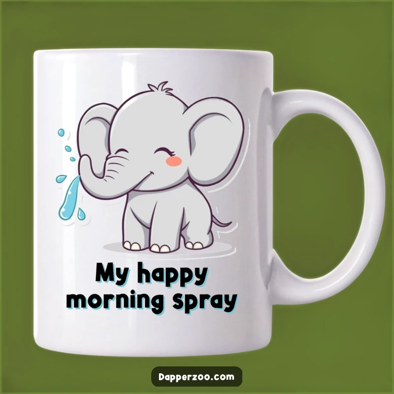 Funny Elephant Water Spray Mug - Hilarious Animal Gift for Fun Lovers