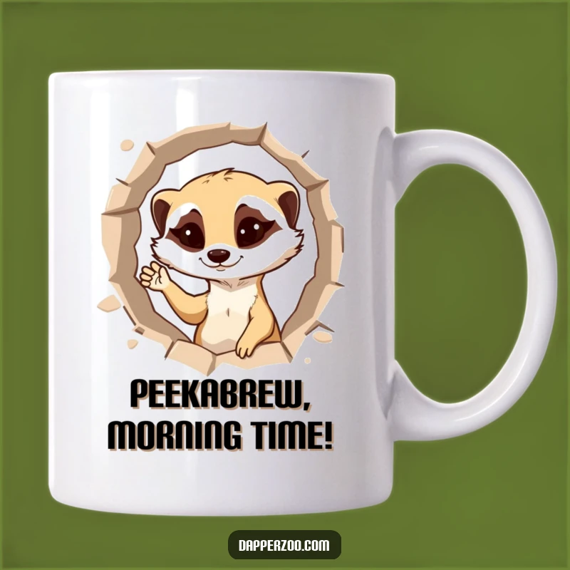 Funny Meerkat Mug: Cheeky Wink & Wave, Perfect Funny Gift for Watchful Friends