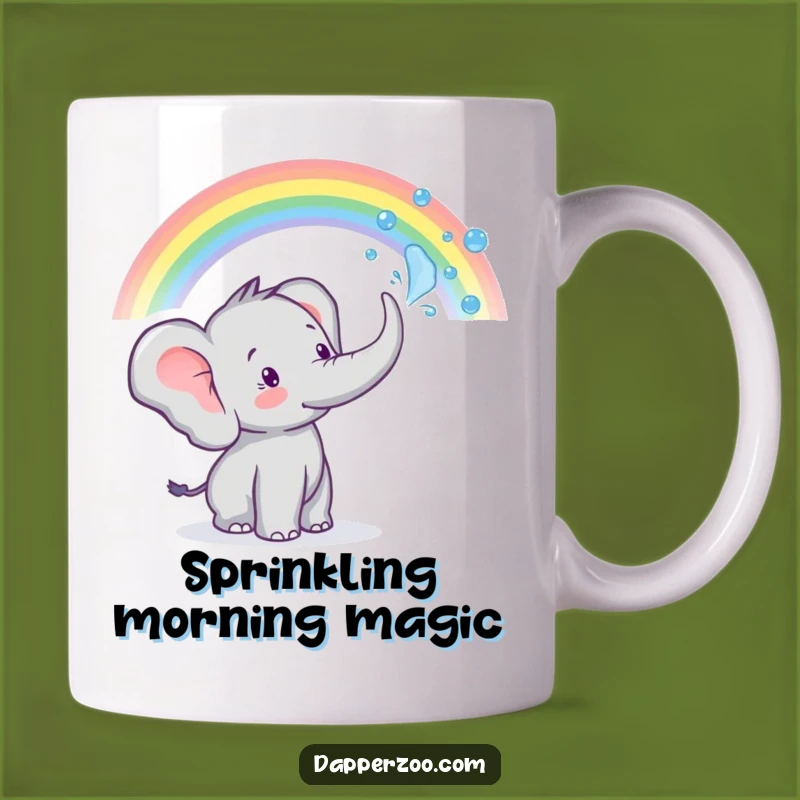 Funny Elephant Rainbow Spray Mug: Bring Color and Joy Home