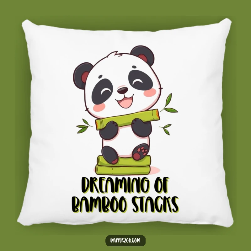 Funny Panda Bamboo Pillow: Soft Grinning Bear, Comfy Funny Gift for Sweet Dreams