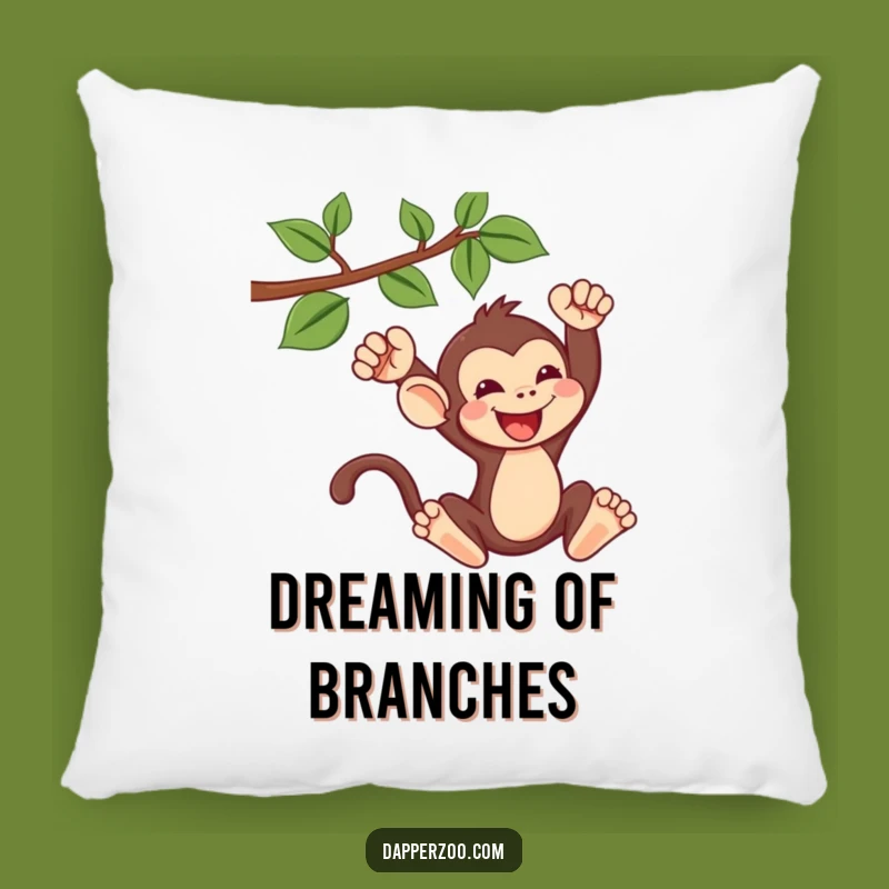 Soft Funny Kawaii Monkey Swinging Pillow - Comfy & Playful Decor