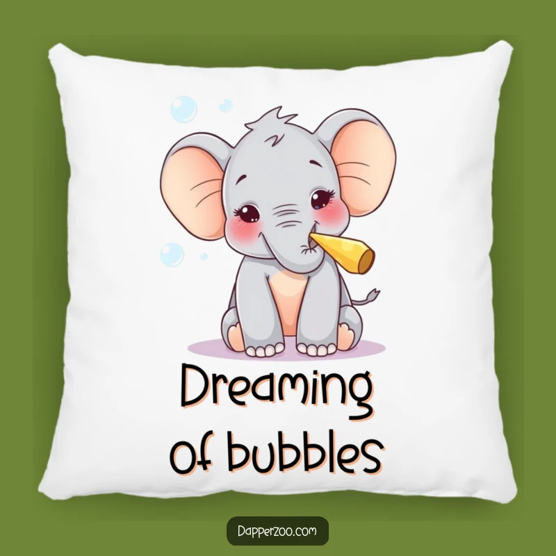 Funny Elephant Pillow - Cozy Bubble Blowing Cushion Gift