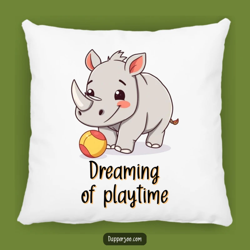 Funny Rhino Calf Pillow: Soft Playful Nudge, Comfy Funny Gift for Cozy Spaces