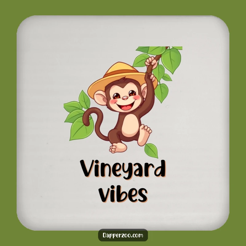 Funny Monkey Safari Coaster - Adventure Protection with Primate Fun