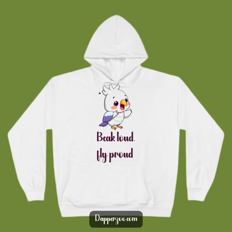 Funny Dramatic Parrot Hoodie - Cozy, Hilarious Gift for Theatre Lovers and Bird Fans
