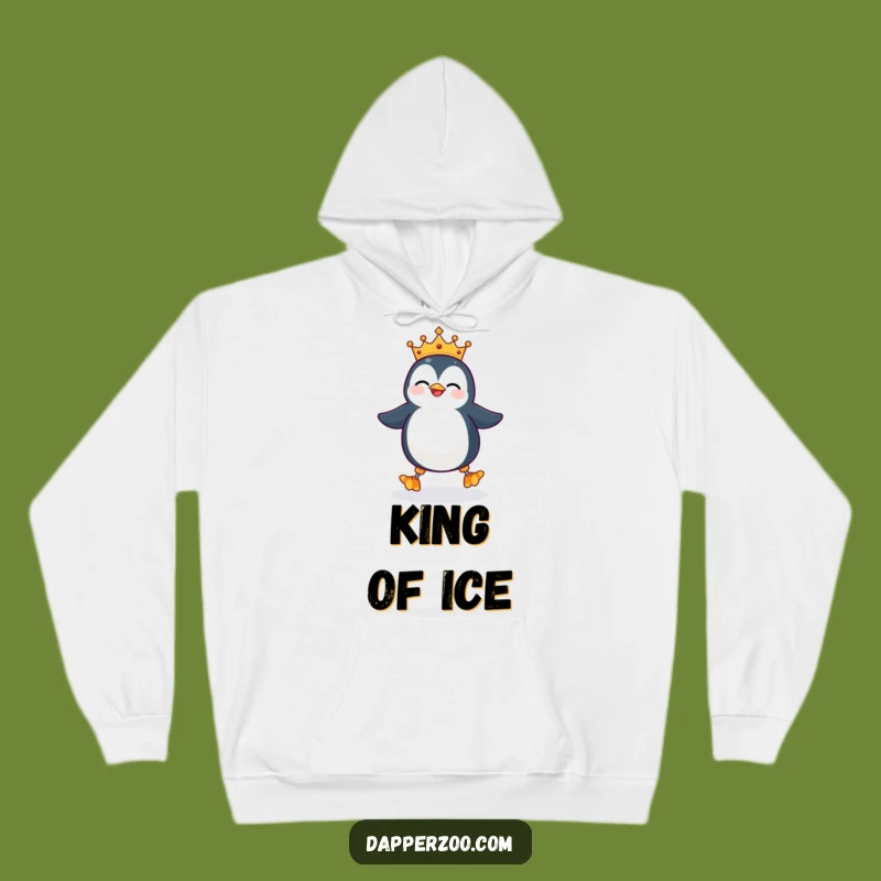 Funny Penguin Stilts Hoodie - Cozy Up with Regal, Comedic Warmth