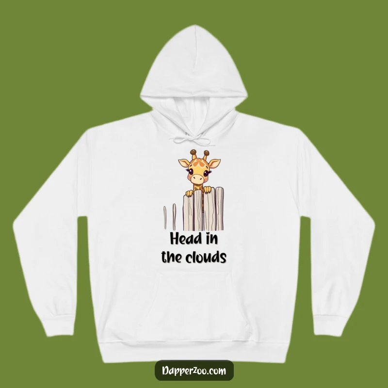 Cozy Funny Giraffe Peeking Hoodie: Warmth and Wonder Combined