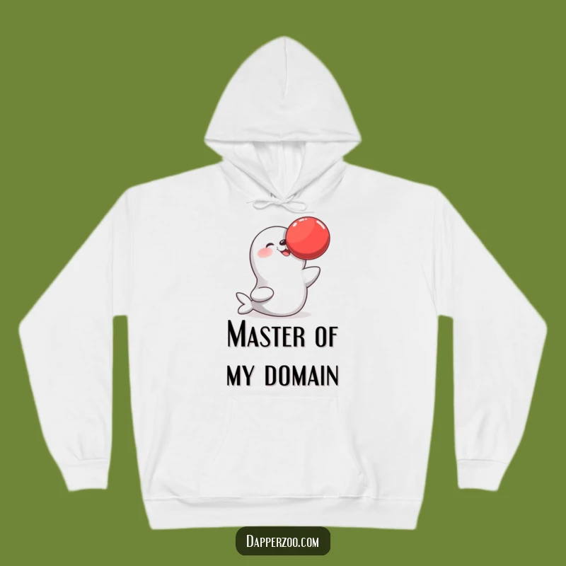 Funny Seal Balancing Ball Hoodie, Cozy & Hilarious Gift for Ultimate Comfort