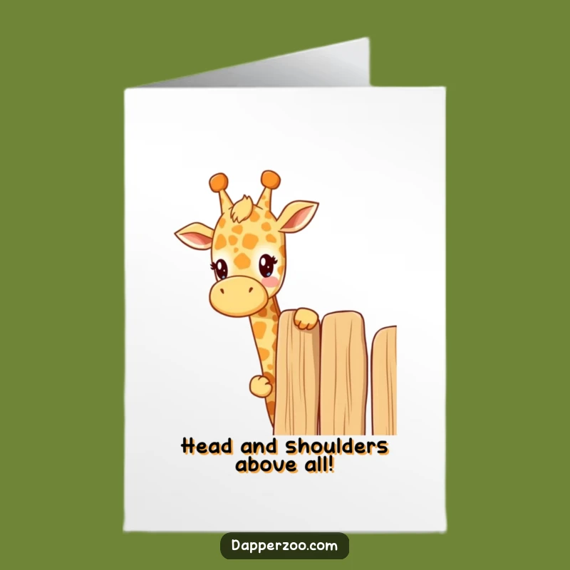 Free Printable Congrats Card: Tall Achievements! Funny Kawaii Giraffe, Downloadable Gift