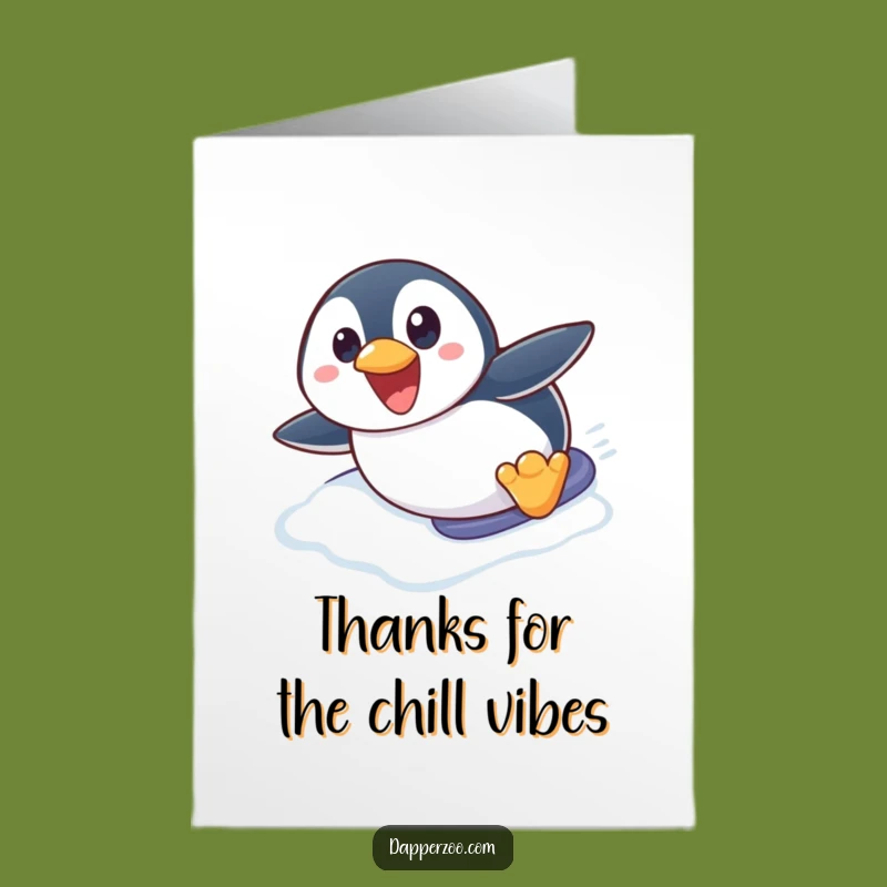 Free Printable Penguin Thank You Card: Express Gratitude with Hilarious Downloadable Charm!
