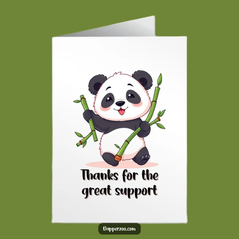 Free Printable Panda Thank You Card: Express Thanks with Clumsy Downloadable Sweetness!