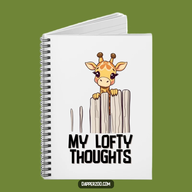 Funny Giraffe Peeking Notebook: Capture Your Curious Thoughts