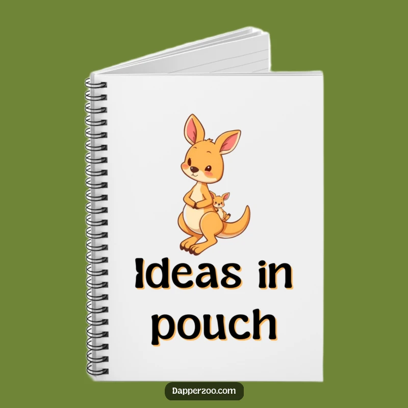 Funny Kangaroo Joey Notebook, Humorous Journal for Creative Thoughts