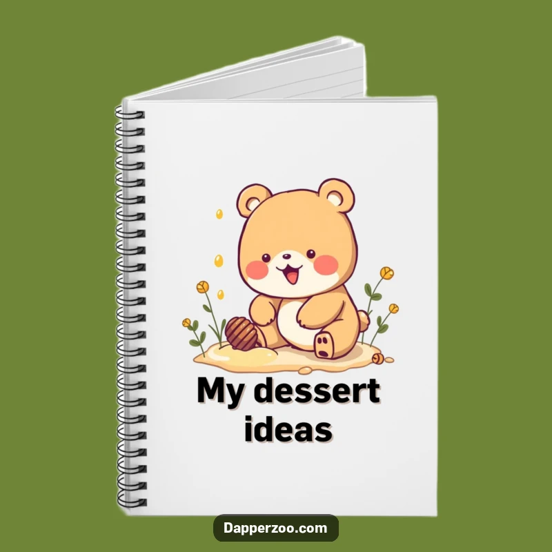 Funny Kawaii Bear Honey Dig Notebook: Jot Down Your Sweetest Ideas!
