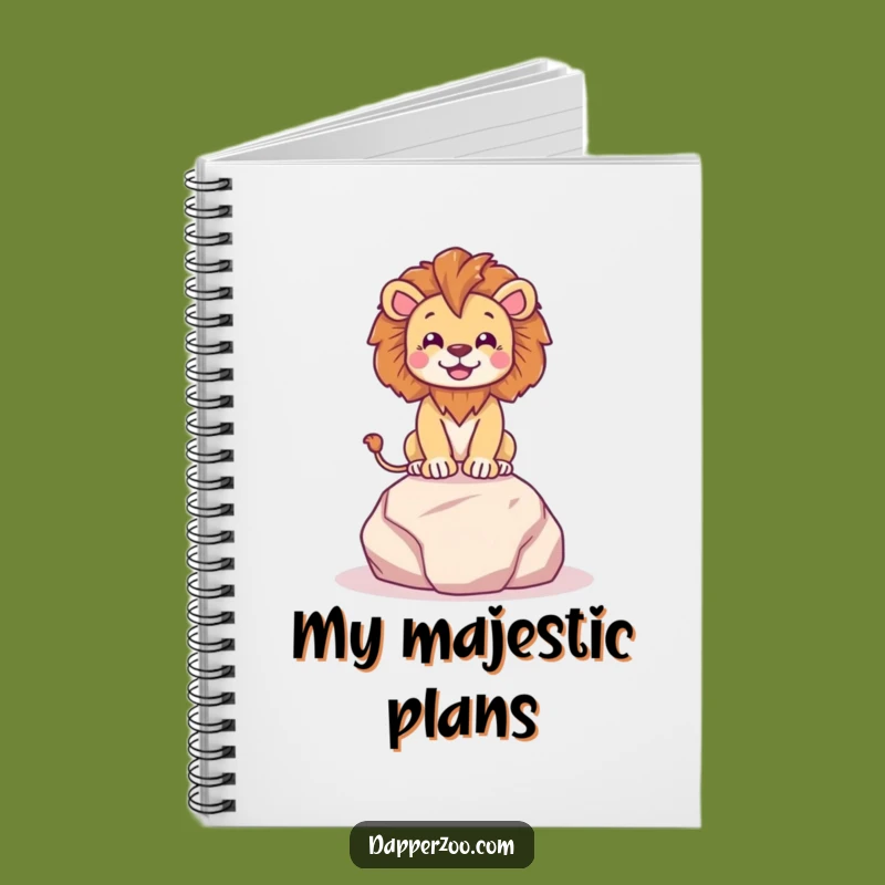 Funny Lion Regal Pose Notebook - Hilarious Journal for Majestic Ideas