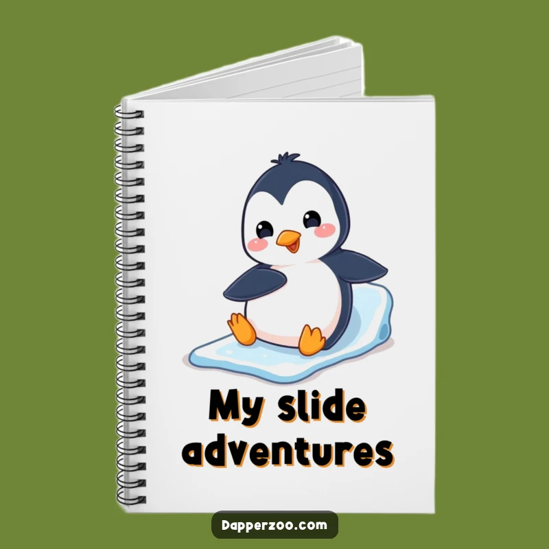 Funny Penguin Belly Slide Notebook: Capture Your Ideas with Excitement