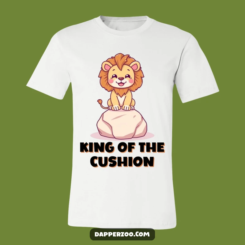 Funny Lion Regal Pose T-Shirt - Hilarious Animal Apparel for Bold Personalities