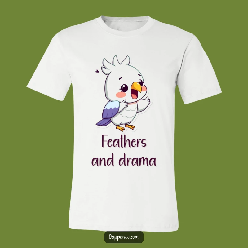 Funny Surprise Parrot T-Shirt - Hilarious Drama Queen Gift for All Occasions