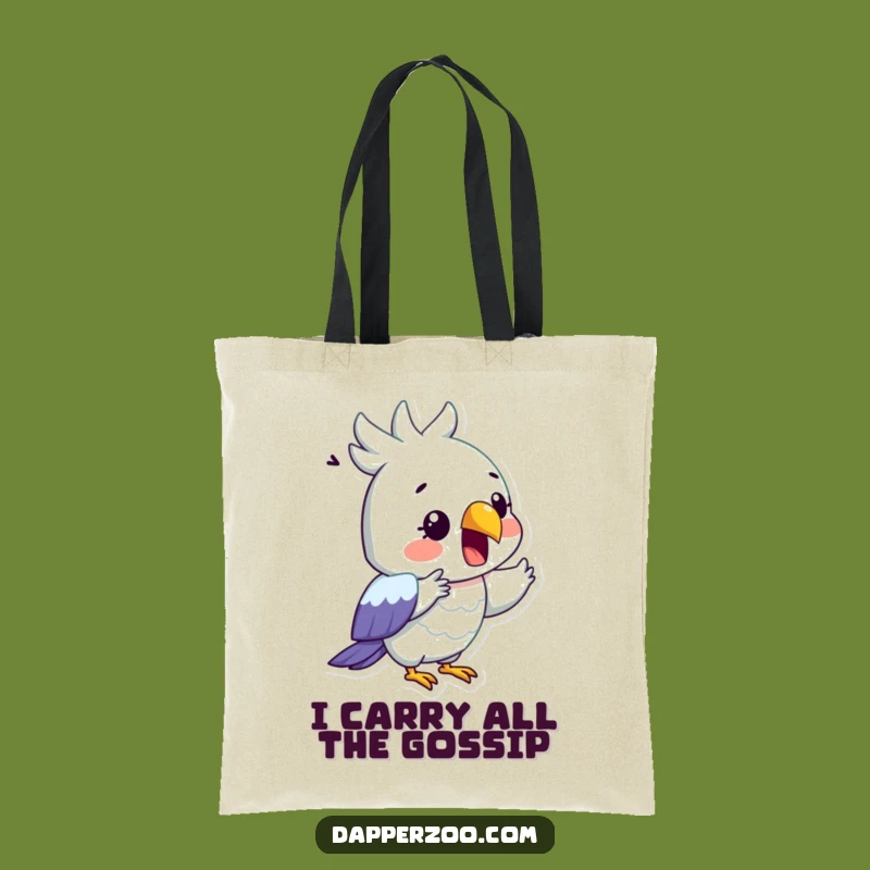 Funny Parrot Drama Tote Bag - Carry Your Essentials with Hilarious Surprise